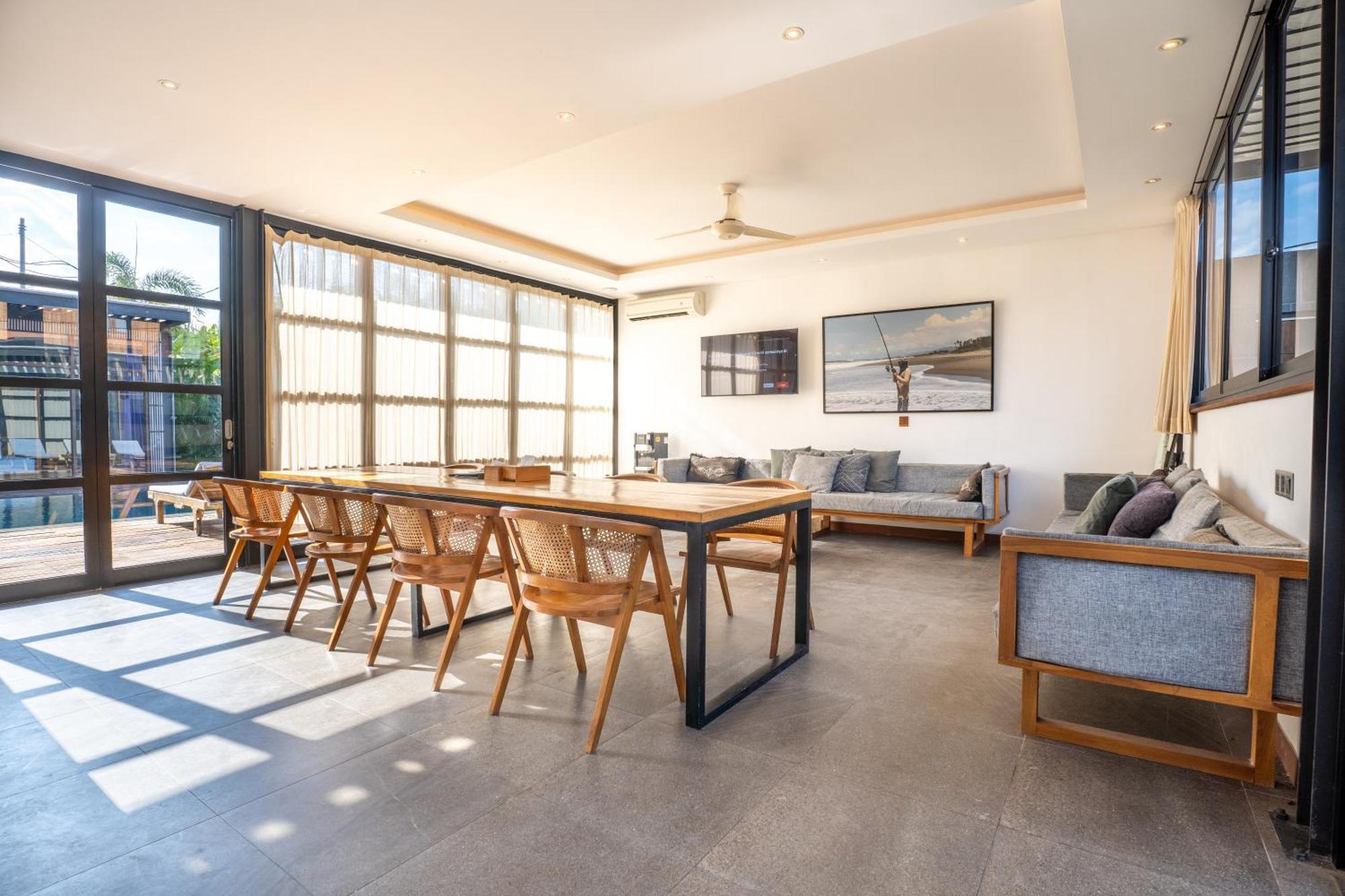 New 5Br Villa, Enclosed Lounge, Canggu Oasis ภายนอก รูปภาพ